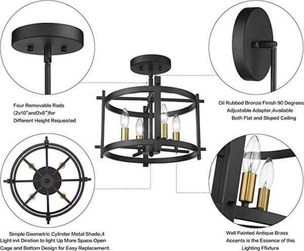 O1CN01QwhUVg1lBkMYikrjb_!!2214162714781-0-cib Vintage Round Iron Ceiling Lights
